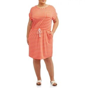 NWT Terra & Sky Tie Front Tee Dress